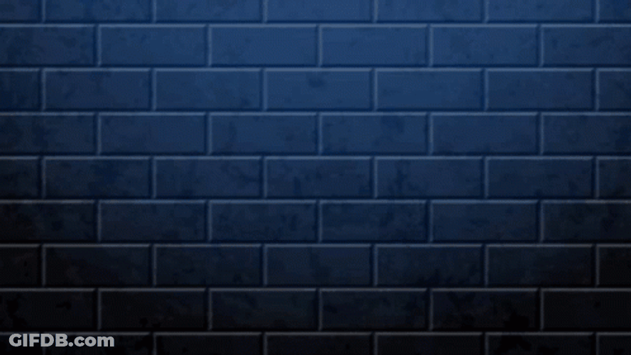 Drop The Mic Blue Bricks Background GIF