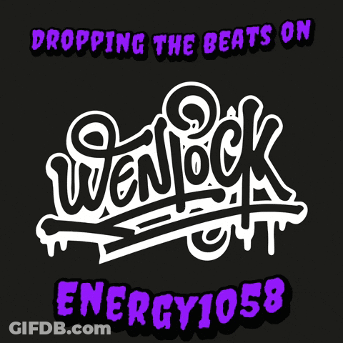 Dropping The Beats On Energy1058 Black Background GIF