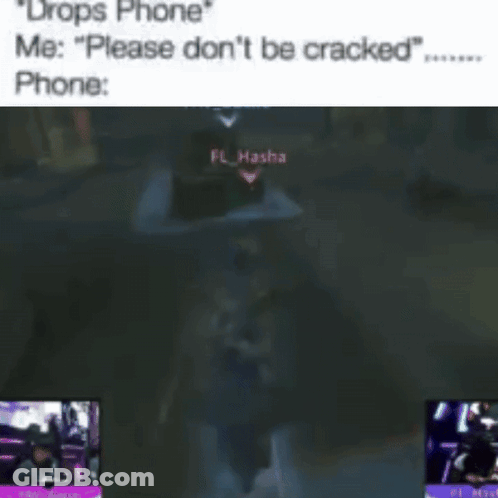 Drops Phone Me Please Don't Be Cracked Phone GIF