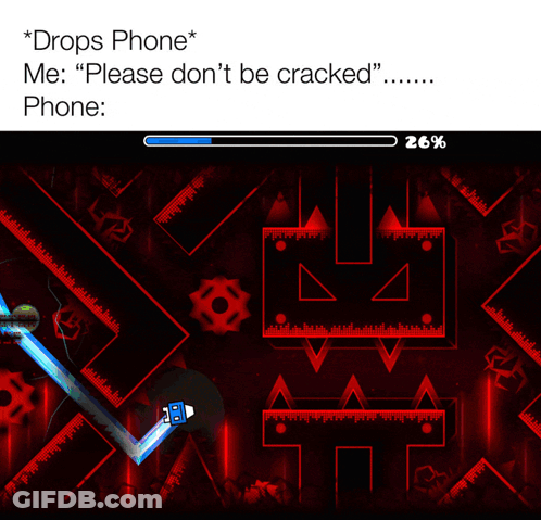 Drops Phone Me Please Don't Be Cracked Phone GIF
