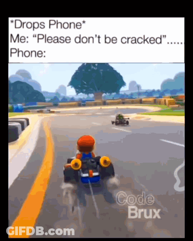 Drops Phone Please Don't Be Cracked GIF