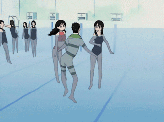 Drowning Azumanga Daioh Chiyo Mihama GIF