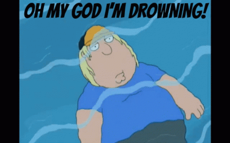Drowning Chris Griffin Family Guy GIF