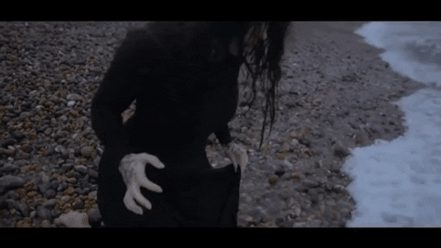 Drowning Lady Water Crashing GIF
