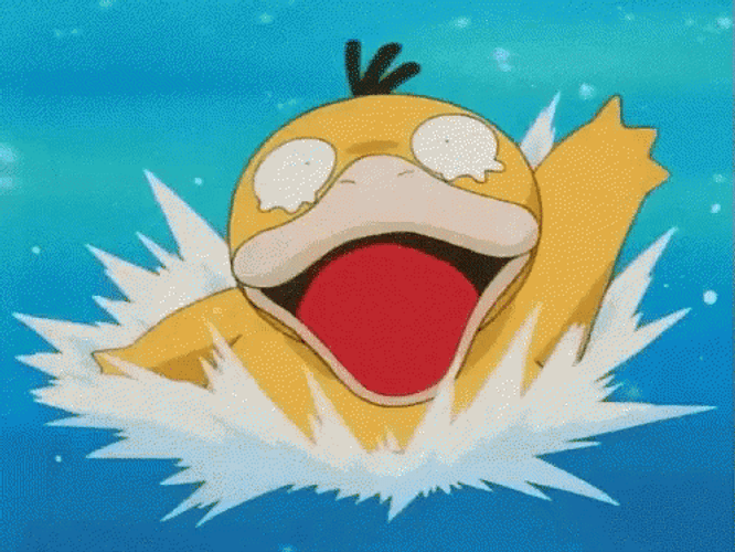 Drowning Pokemon Psyduck GIF