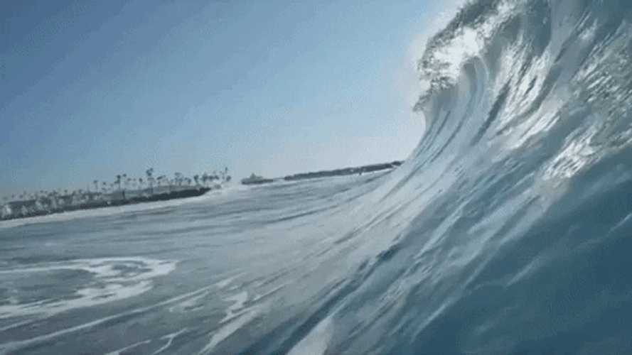 Drowning POV Beach Waves GIF