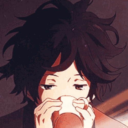 Drowsy Anime Boy GIF