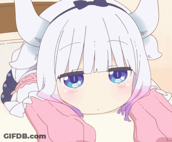 Drowsy Kanna Kobayashi GIF