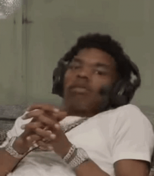 Drowsy Lil Baby Sweet Smile Headset GIF