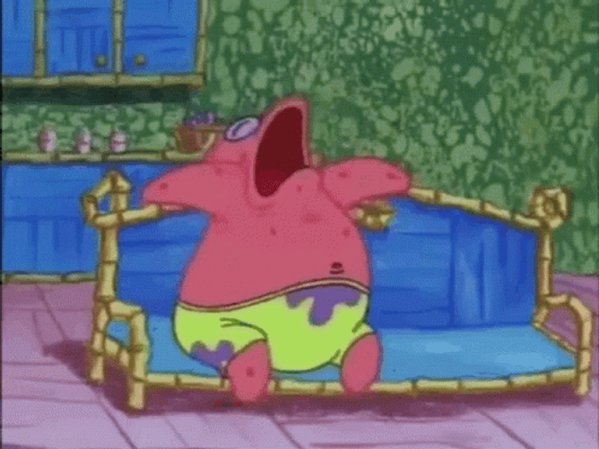 Drowsy Patrick Star Sleeping Meme GIF