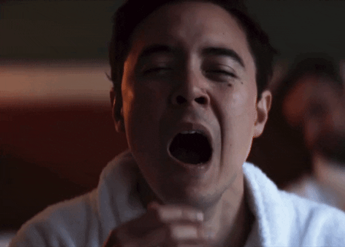 Drowsy Sleepy Yawn GIF