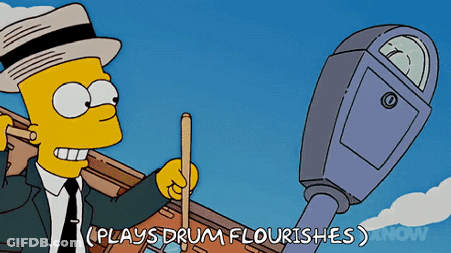 Drum Roll Bart Simpson GIF