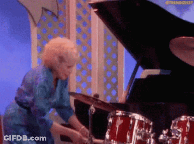 Drum Roll Betty White GIF