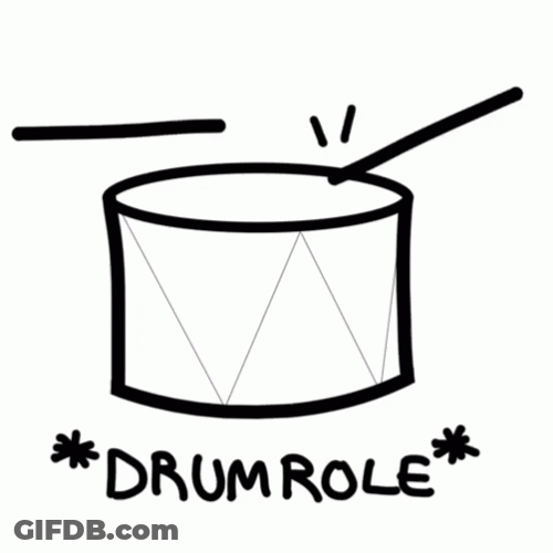 Drum Roll Please Animation GIF