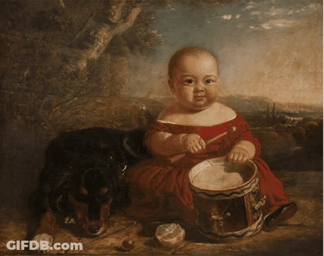 Drum Roll Please Baby GIF