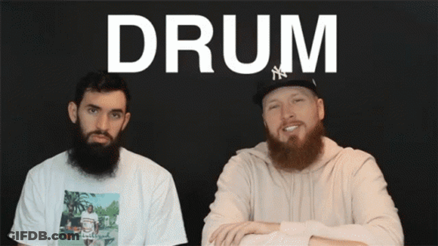 Drum Roll Please Beard Men GIF