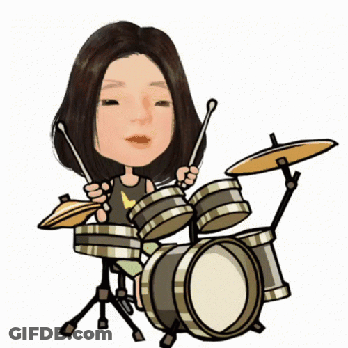 Drum Roll Please Cartoon Girl GIF
