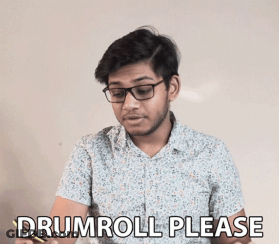 Drum Roll Please Indian Boy GIF