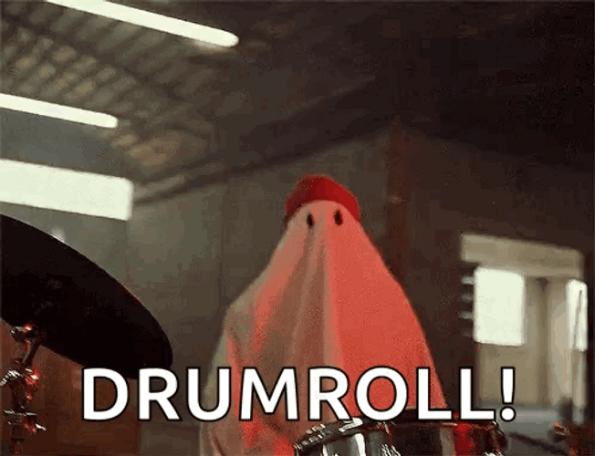 Drumroll Fake Ghost Drummer Playing GIF
