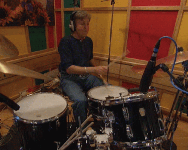Drumroll Legendary Paul McCartney GIF