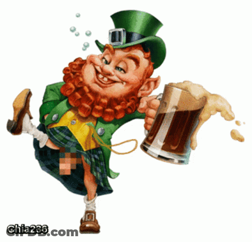 Drunk Dancing Leprechaun St Patrick's Day GIF