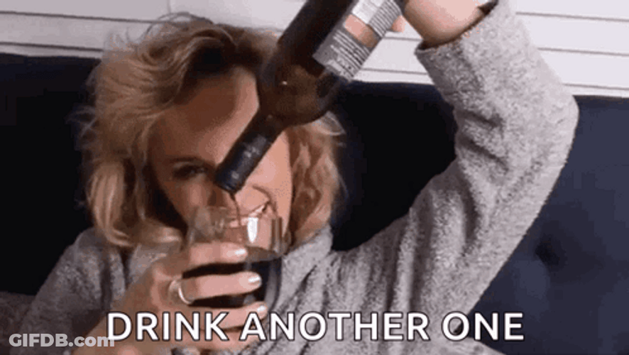 Drunk Girl Another Wine GIF