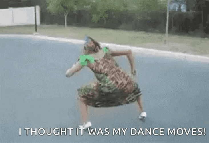 Drunk Girl Doing Crazy Dance Moves GIF