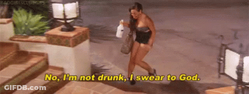Drunk Girls Tripping GIF