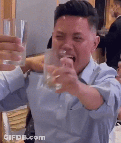 Drunk Guy Laughing Out GIF