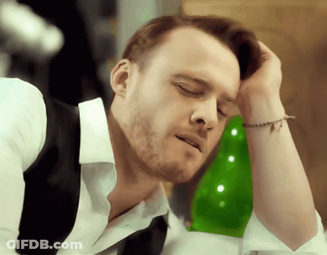 Drunk Guy Lonely Serkan GIF