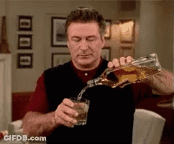 Drunk Guy Pouring Whiskey GIF