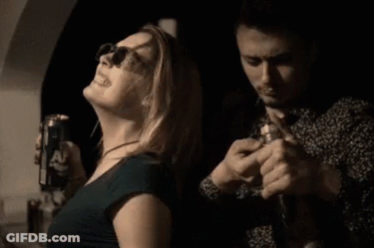 Drunk Guy Singing GIF