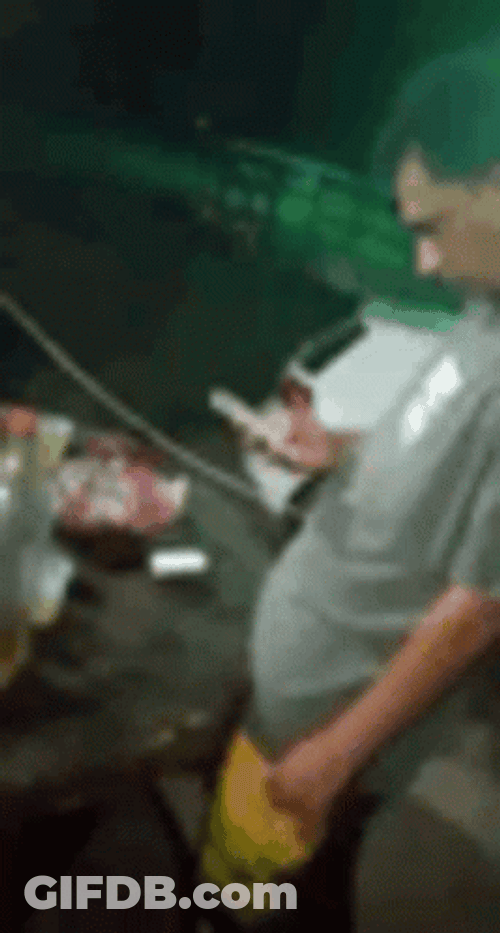 Drunk Guy Texting On Phone Casing GIF