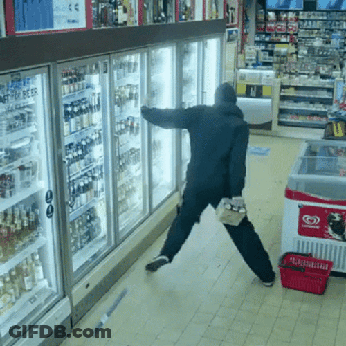 Drunk Guy Trying To Balance Self GIF