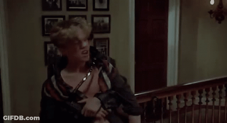 Drunk Guy Weird Science GIF