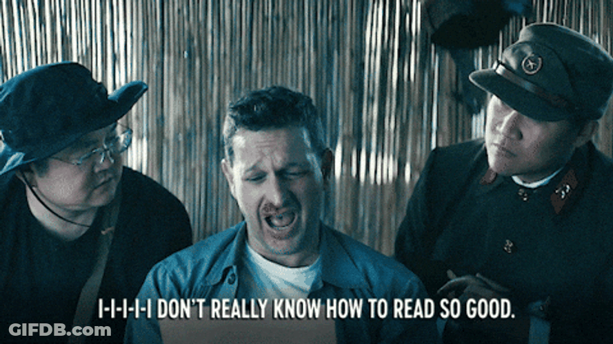 Drunk History Character Cant Read So Good GIF