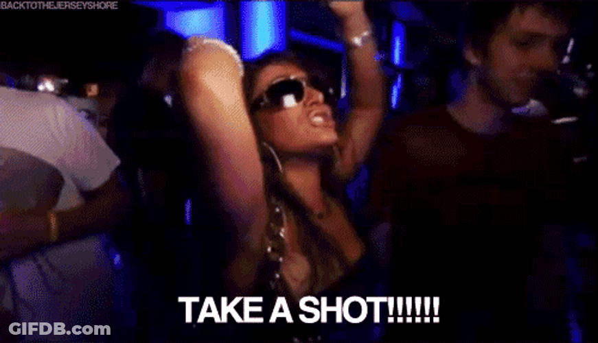 Drunk In Bar Take A Shot GIF