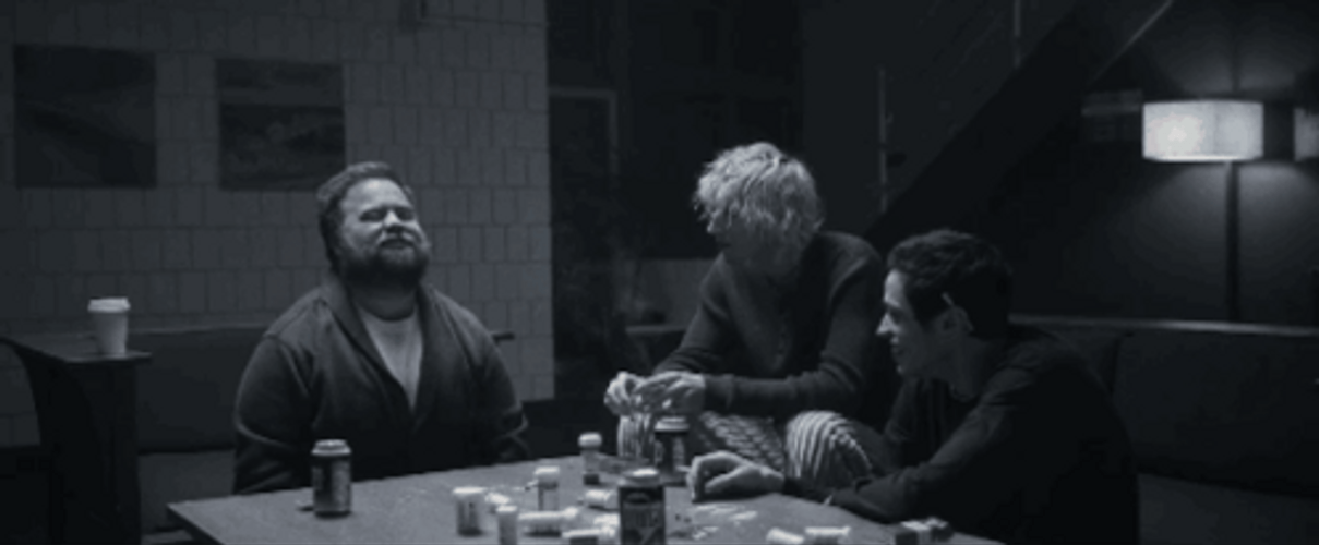 Drunk Man Bang Head On Desk GIF