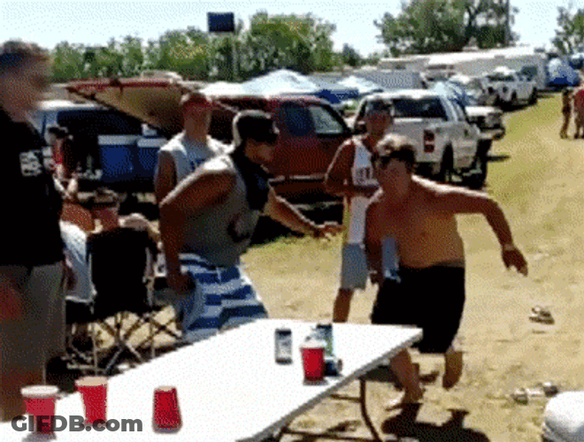 Drunk Party-Goer Hold My Beer GIF