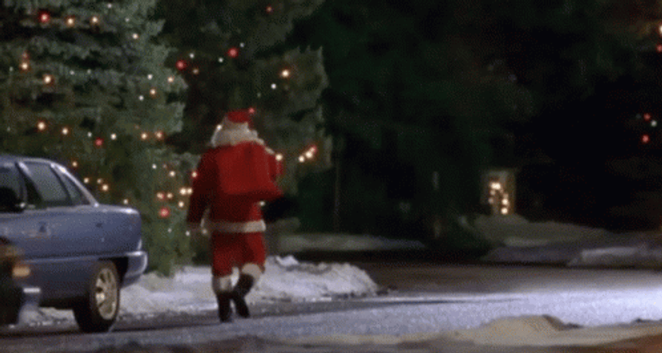 Drunk Santa Busted By Police GIF