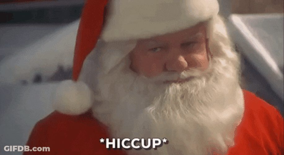Drunk Santa Richard Attenborough Hiccup GIF