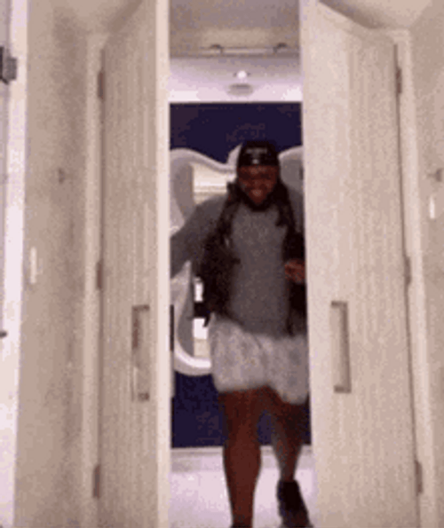 Druski Opening Door And Dancing GIF