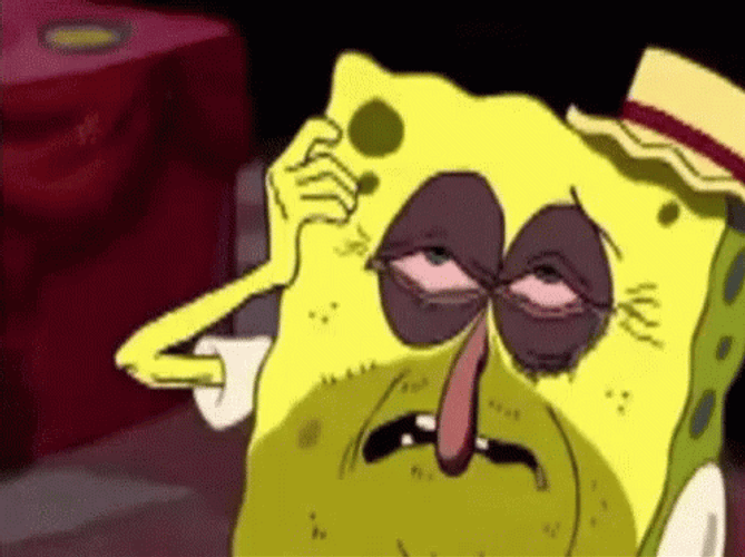 Dry Spongebob Has Eyesbags GIF