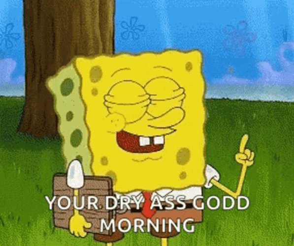 Dry Spongebob Out Of Breath GIF