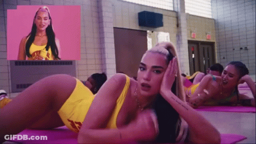 Dua Lipa Dancing In Music Video GIF