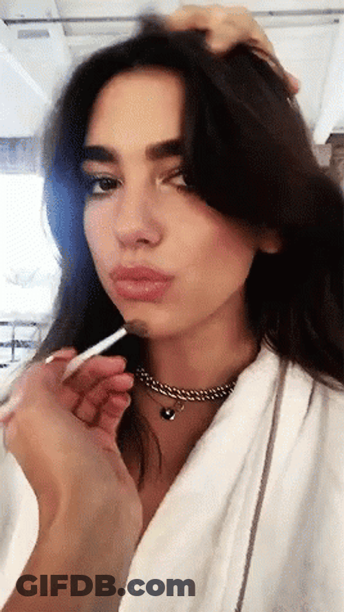 Dua Lipa Make Up Mwah GIF