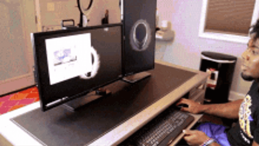 Dual Monitor Computer GIF