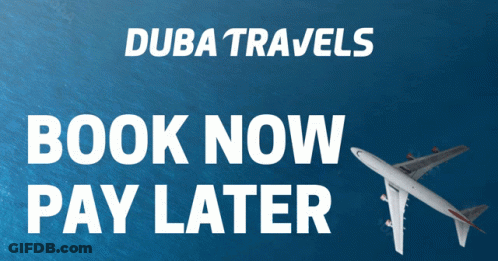 Dubai Travels Airplane Flying Over Ocean GIF