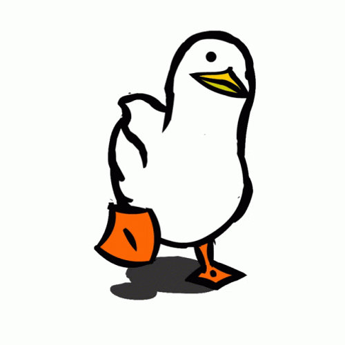 Duck Animated Walk GIF