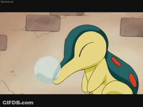 Duck Blowing Bubble With 9Anime.to GIF